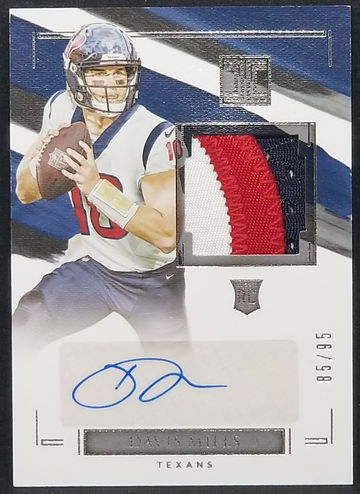 2021 Impeccable RPA Davis Mills Rookie Auto Patch /95 RC