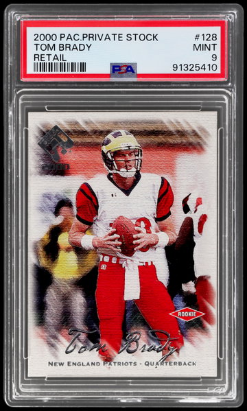 2000 Private Stock Tom Brady Retail PSA 9 RC