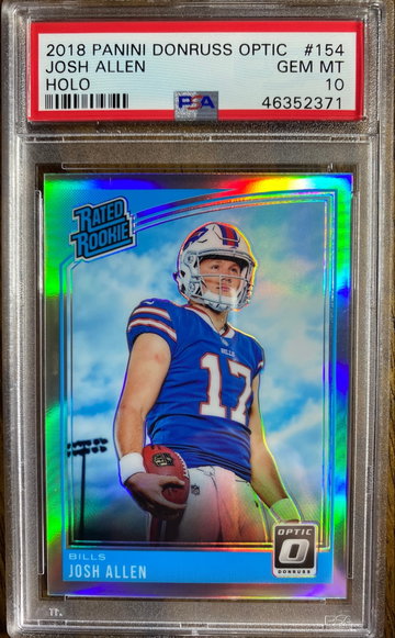 Josh Allen Optic Holo Rookie Card - PSA 10 Gem Mint!