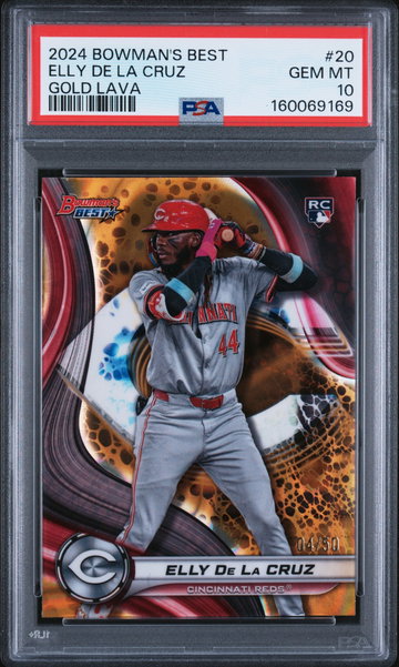 2024 Bowman's Best Gold Lava Elly De La Cruz #20 PSA 10