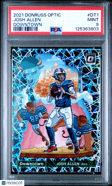 2021 Panini Donruss Optic Downtown Josh Allen #DT1 PSA 9