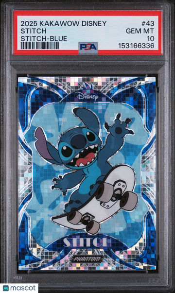 2025 Kakawow Phantom Disney Stitch Stitch #43 PSA 10