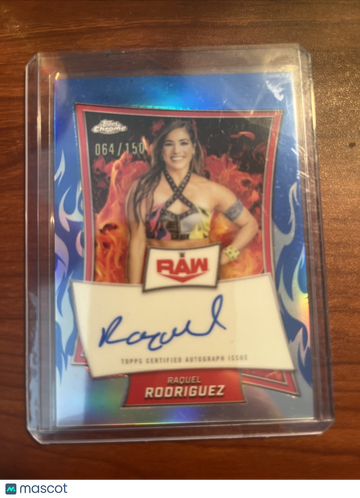 2025 Topps Chrome WWE Raquel Rodriguez #RBA-RAQ Chrome Parallel/Variety Insert Topps