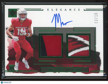 Michael Wilson 2023 Panini Impeccable Elegance Elegance 02/10 Dual Patch RC Memorabilia Panini Authentic #27