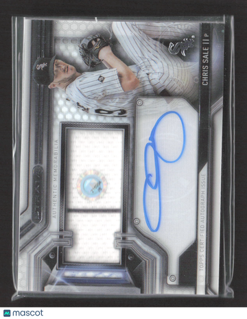 2016 Topps Strata Chris Sale #CAAR-CSA Authentic Memorabilia Clearly Authentic Autograph Relic Card