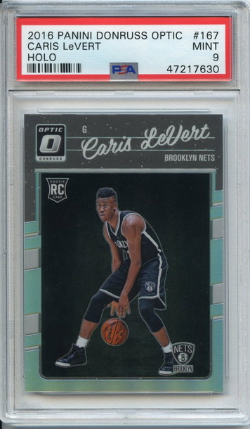 Caris Levert Optic Holo Rookie PSA 9