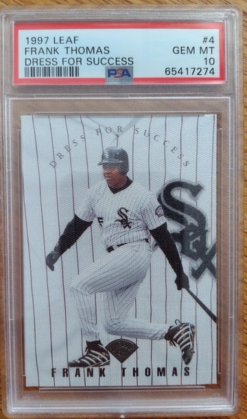 1997 Leaf Dress for Success Frank Thomas PSA 10