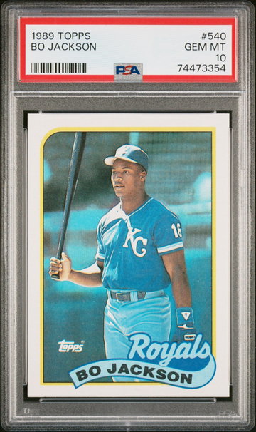 1989 TOPPS BO JACKSON #540 PSA 10