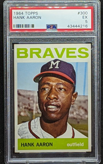 1964 Topps Hank Aaron #300 PSA 5