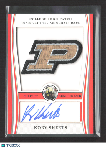 2009 Topps College Logo Patch Kory Sheets #ALP-KS Topps Certified Autograph Issue College Logo Patch Auto