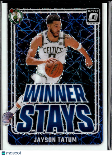 Jayson Tatum 2025 Panini Donruss Optic Winner Stays Blue Velocity /59 Boston Celtics