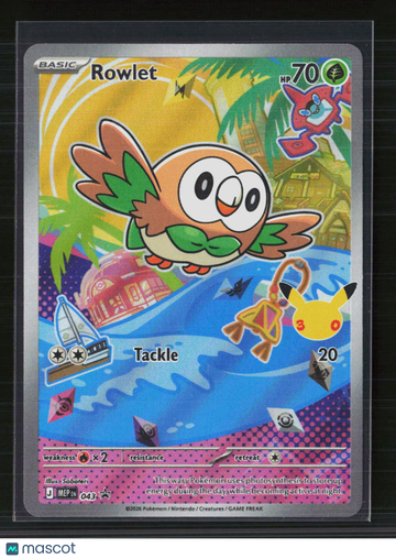 Pokemon 2026 Mega Evolution – Ascended Heroes Rowlet #043