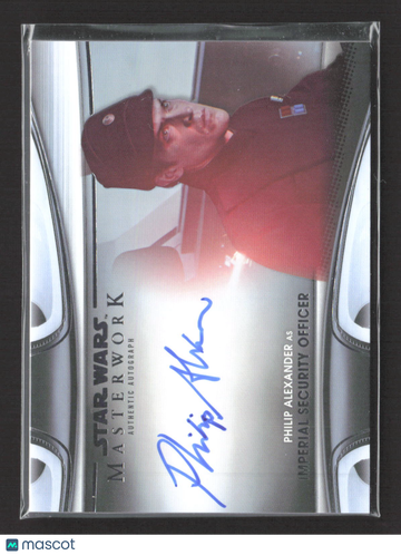 2017 Topps Star Wars Masterwork Philip Alexander Authentic Autograph #MWA-PAL