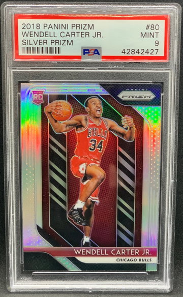 Wendell Carter Jr 2018 Panini Prizm Silver PSA 9