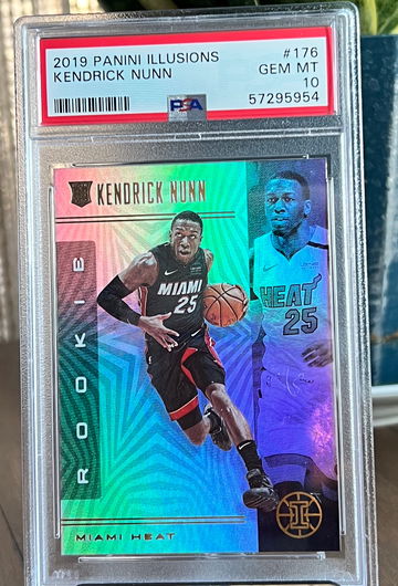 2019 Panini Illusions Kendrick Nunn #176 PSA 10 Gem Mint Low Pop Los Angeles 🔥