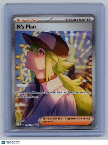 2025 Scarlet & Violet Black Bolt N'S Plan Holo Secret Rare FA #170/86