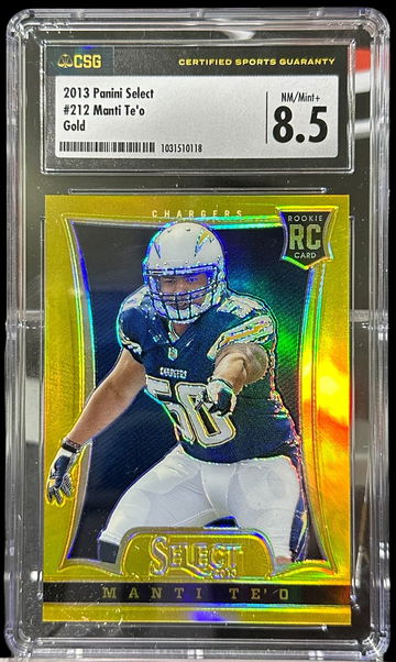 2013 Panini Select Manti Te'o Gold RC 3/10