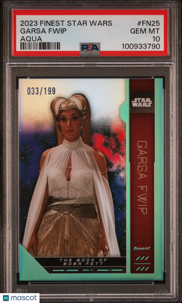 2023 Topps Finest Star Wars Garsa Fwip #FN25 PSA 10