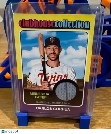2024 Topps Heritage - Clubhouse Collection Relics (High Number) Carlos Correa #CCR-CC