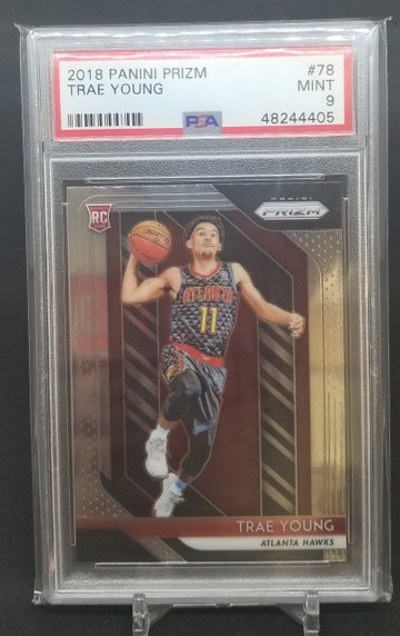 Trae Young 2018 Prizm Rookie psa 9