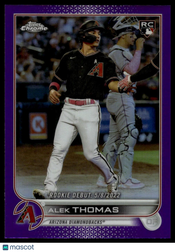 2022 Topps Chrome Update Alek Thomas #USC122 Purple Refractor