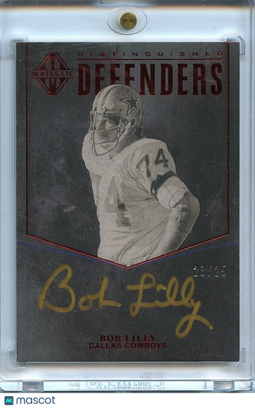 Bob Lilly 2017 Majestic Gold Ink Auto Autograph Dallas Cowboys 23/25