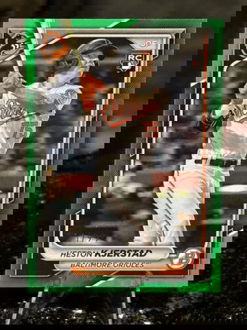 2024 Bowman HESTON KJERSTAD RC #/99 Green SP Parallel Baltimore Orioles Rookie