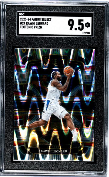 2023-24 Panini Select Tectonic Prizm Kawhi Leonard #24 SGC 9.5