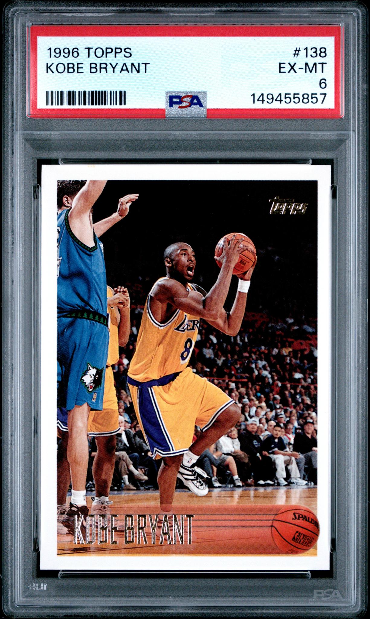 1996 Topps Kobe Bryant Base #138 PSA 6 | Card Ladder