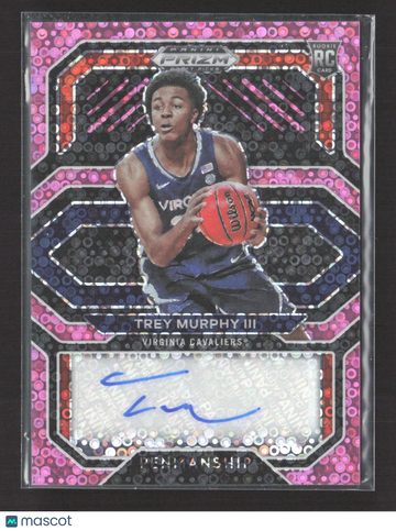 2021 Panini Prizm Draft Picks Trey Murphy III #CP-TMU Pink Pulsar /20 RC