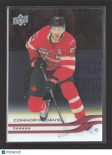 2026 Upper Deck Extended Series Clear Cut Ice Hockey Card Connor McDavid #651 Excellent