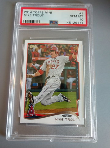 2014 Topps Mini Mike Trout PSA 10 #1 