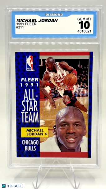 1991-92 Fleer Michael Jordan #211 [Base] Base Set 10