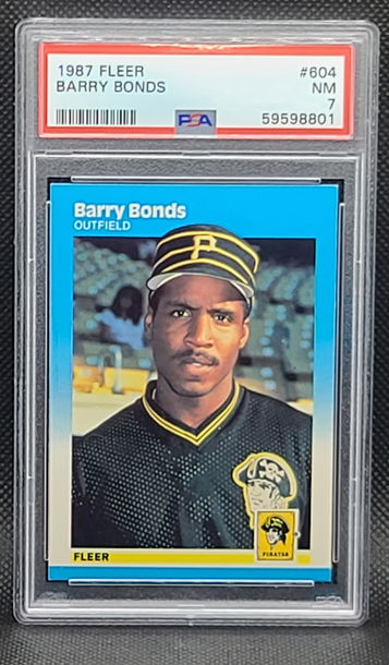 1987 Fleer Barry Bonds RC #604