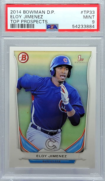 2014 BOWMAN D.P. #TP33 ELOY JIMENEZ TOP PROSPECTS PSA 9