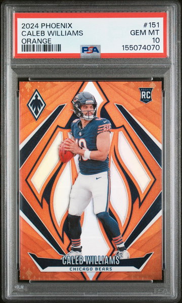 2024 Panini Phoenix Orange Caleb Williams #151 PSA 10