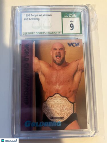 1998 Topps WCW/nWo Goldberg #68 Rookie CSG 9