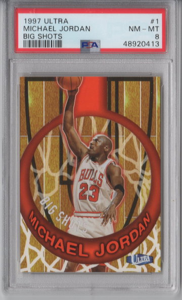 1997 Ultra Michael Jordan Big Shots PSA 8