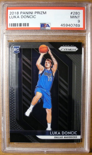 Luka Doncic 2018 Panini Prizm #280 PSA 9