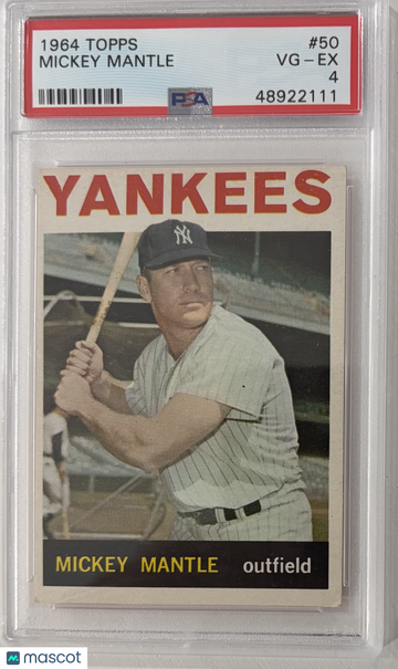 1964 Topps Mickey Mantle #50 PSA 4