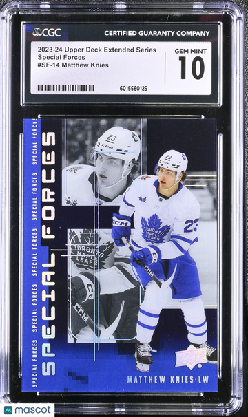 2023-24 Upper Deck Extended Series Matthew Knies #SF-14 Special Forces CGC 10