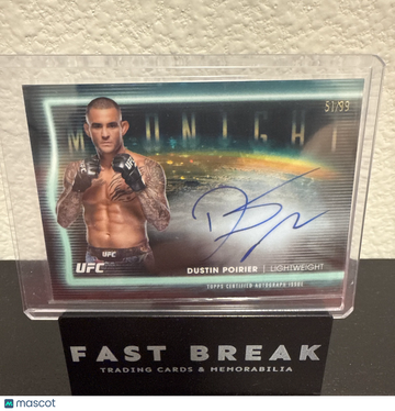 2025 TOPPS MIDNIGHT UFC Dustin Poirier #HNS-DP Signatures Parallel/Variety Topps