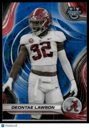 2024 Bowman University Best Deontae Lawson #56 Blue Refractor /149 SN
