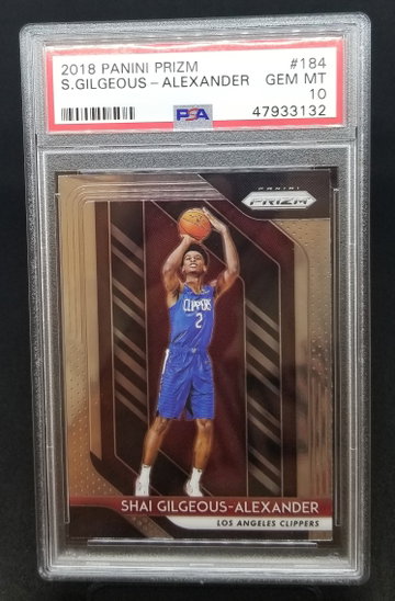 Shai Gilgeous-Alexander 2018 prizm psa 10