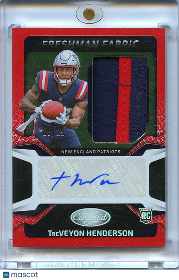 2025 Treveyon Henderson Patch Rookie Panini Authentic