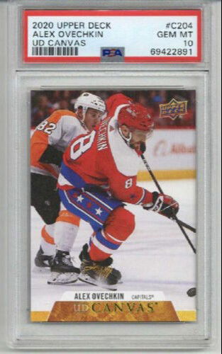 2020 UPPER DECK UD CANVAS #C204 ALEX OVECHKIN CAPITALS PSA 10 LOW POP