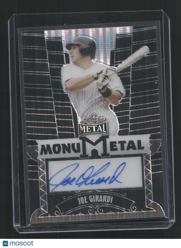 2024 LEAF METAL BASEBALL JOE GIRARDI #MM-JG1 1/2 ONYX REFRACTOR AUTOMONUMETAL