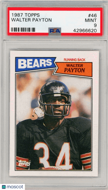 1987 Topps Walter Payton #46 PSA 9