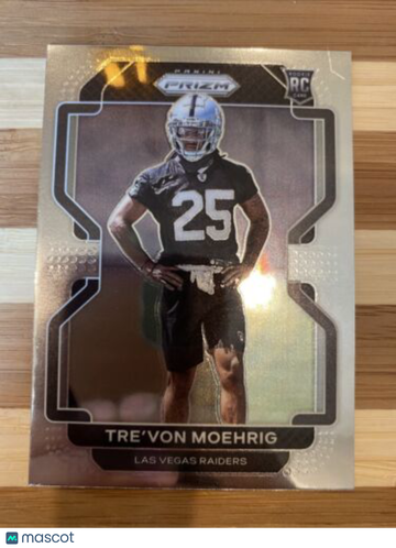 🔥2021 Panini Prizm Trevon Moehrig Rookie Card RC Raiders #393