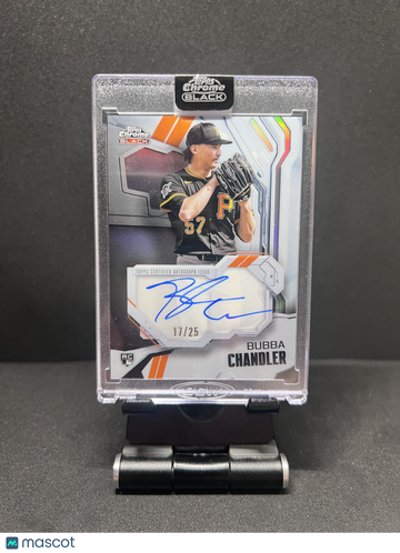 2026 CHROME BLACK BUBBA CHANDLER IVORY AUTO TRUE ORANGE /25 RC SP